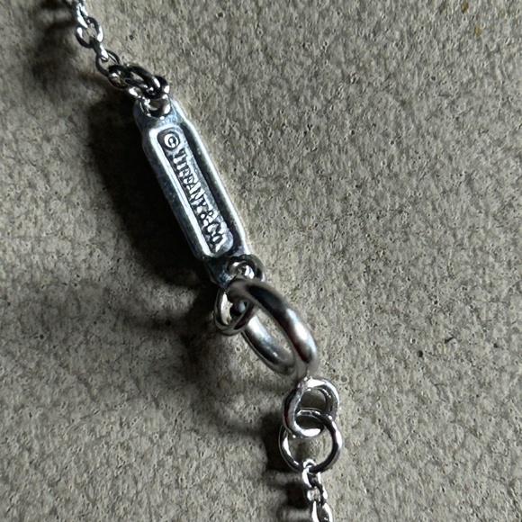 Tiffany & Co 18k white gold and diamonds cross with necklace - Picture 8 of 9